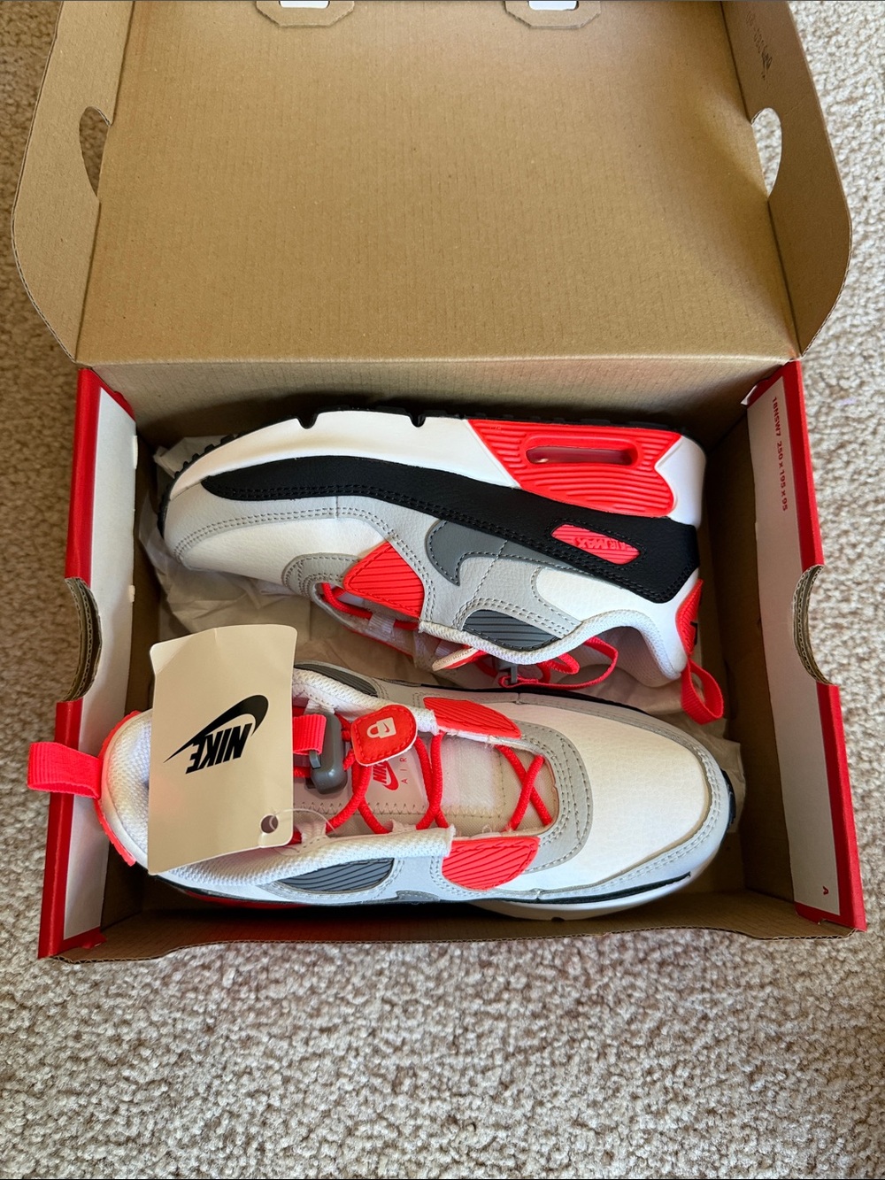 Nike Kids Air Max 90 Infrared size 1Y